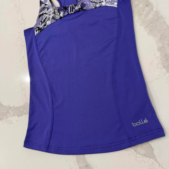 Bolle Tenniswear Athletic Racerback Performance Tank Top Women's XS Purple/Blue - Picture 2 of 8